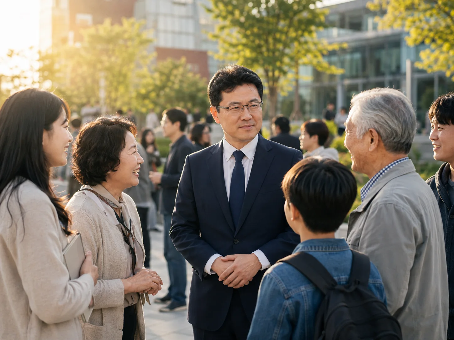 지역 구성원들과 대화하는 현장 활동